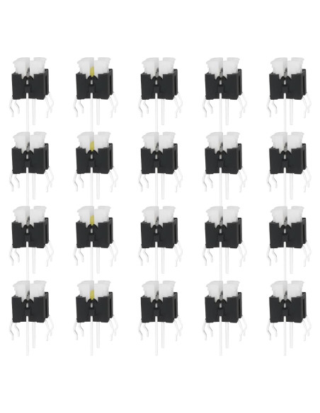 20 Piezas Botón Táctil Interruptor 6Pin Be In Your Mind 6x6mm