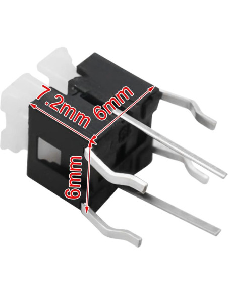 20 Piezas Botón Táctil Interruptor 6Pin Be In Your Mind 6x6mm