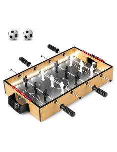 Mesa de Futbolín Mini Giantex 62.2x50.8cm con Luces LED