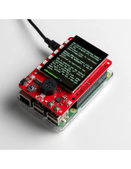 SparkFun pHAT para Raspberry Pi - Control de Voz, Joystick y TFT 2.4"