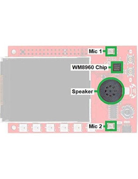 SparkFun pHAT para Raspberry Pi - Control de Voz, Joystick y TFT 2.4"