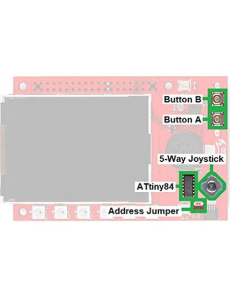 SparkFun pHAT para Raspberry Pi - Control de Voz, Joystick y TFT 2.4"
