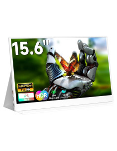 Monitor Portátil QAF 15.6" FHD 1080P USB-C HDMI Blanco