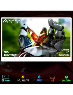 Monitor Portátil QAF 15.6" FHD 1080P USB-C HDMI Blanco 2