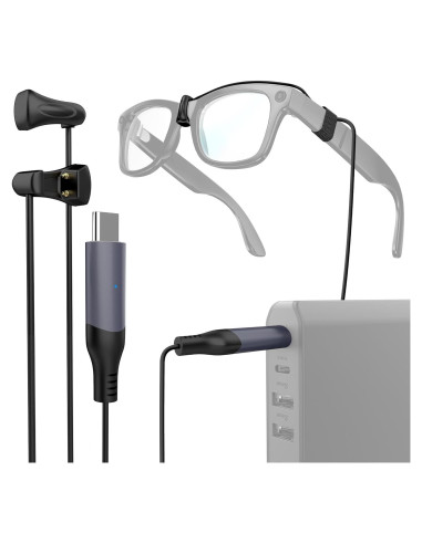 Cable de carga USB C 1.5M Hugener para gafas Ray-Ban Meta