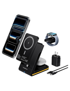 Estación de Carga Inalámbrica 5 en 1 YouthMemory con Banco de Energía 5000mAh