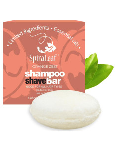 Champú y Barra de Afeitar SPIRALEAF Cáscara de Naranja 63.5g