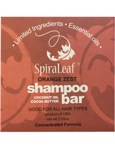 Champú y Barra de Afeitar SPIRALEAF Cáscara de Naranja 63.5g