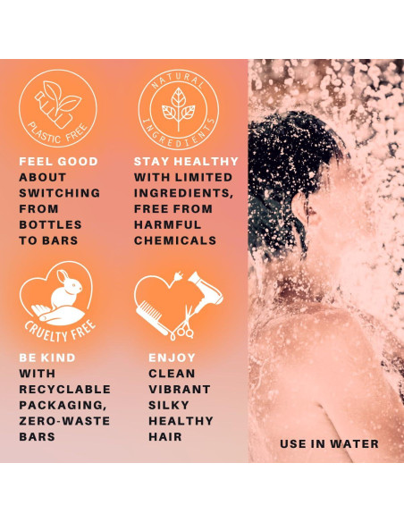 Champú y Barra de Afeitar SPIRALEAF Cáscara de Naranja 63.5g