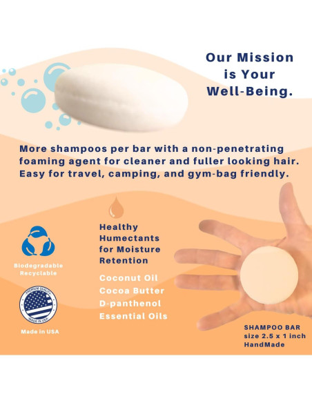 Champú y Barra de Afeitar SPIRALEAF Cáscara de Naranja 63.5g