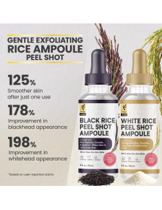 Duo de Peel Shot Okaga Arroz Negro y Blanco 330g Cuidado Piel 2