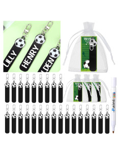 Juego de Llaveros de Fútbol HyDren - 18 Piezas DIY con Bolsas