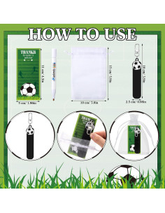 Juego de Llaveros de Fútbol HyDren - 18 Piezas DIY con Bolsas 2