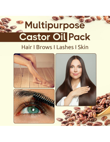 Kit de Aceite de Ricino Orgánico 200ml + Botella 5ml - Peakish