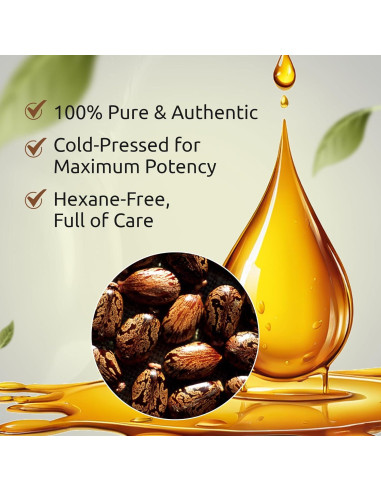 Kit de Aceite de Ricino Orgánico 200ml + Botella 5ml - Peakish