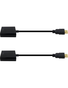 Adaptador HDMI a VGA BLUE ELF 1080p Full HD 2 Pcs 2
