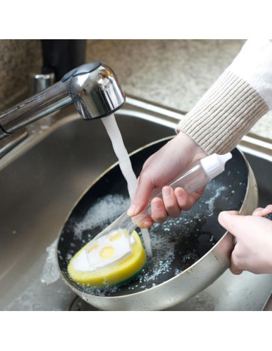 Kit de Varitas para Lavar Platos FoldTier 4 Varitas y 12 Esponjas