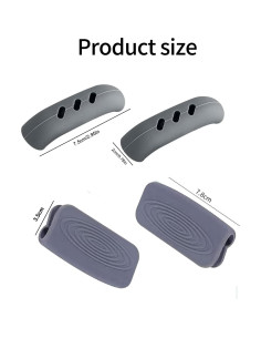 4 Pares de Fundas de Silicona UAIAGM para Mangos de Olla 2