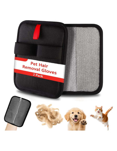 Guantes Electroestáticos Reutilizables para Remover Pelo de Mascotas - 2 Piezas
