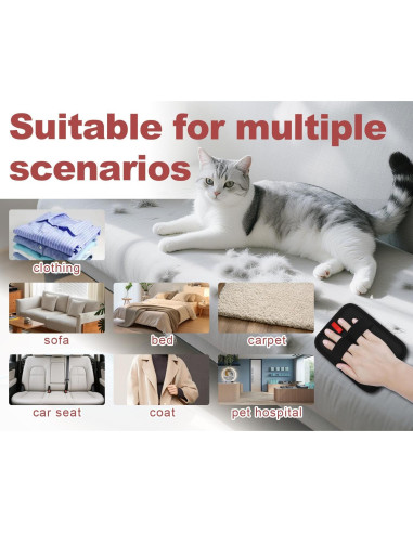 Guantes Electroestáticos Reutilizables para Remover Pelo de Mascotas - 2 Piezas