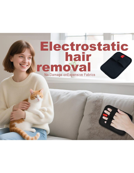 Guantes Electroestáticos Reutilizables para Remover Pelo de Mascotas - 2 Piezas