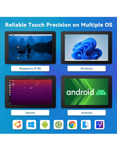 Pantalla Táctil IPS HD 10.1" SunFounder para Raspberry Pi 5