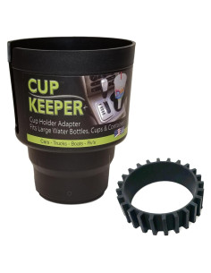 Adaptador de Portavasos Gadjit Cup Keeper Plus Negro - Banda Ajustable