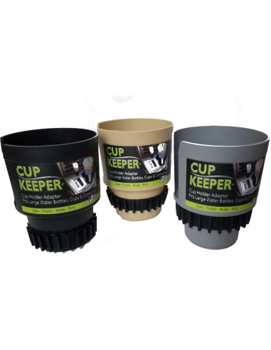 Adaptador de Portavasos Gadjit Cup Keeper Plus Negro - Banda Ajustable