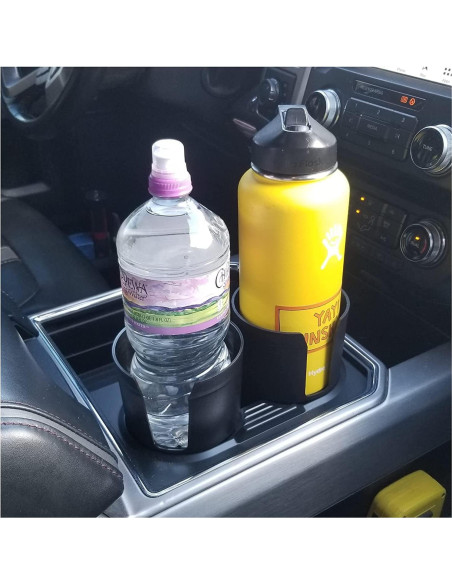 Adaptador de Portavasos Gadjit Cup Keeper Plus Negro - Banda Ajustable