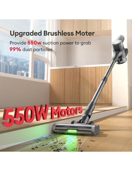 Aspiradora Inalámbrica Ultenic U12 550W 50Kpa con Pantalla LED