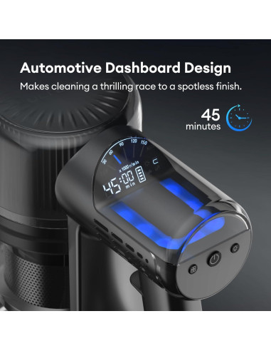 Aspiradora Inalámbrica Ultenic U12 550W 50Kpa con Pantalla LED