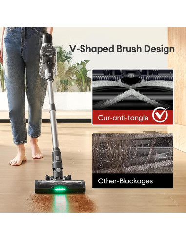 Aspiradora Inalámbrica Ultenic U12 550W 50Kpa con Pantalla LED