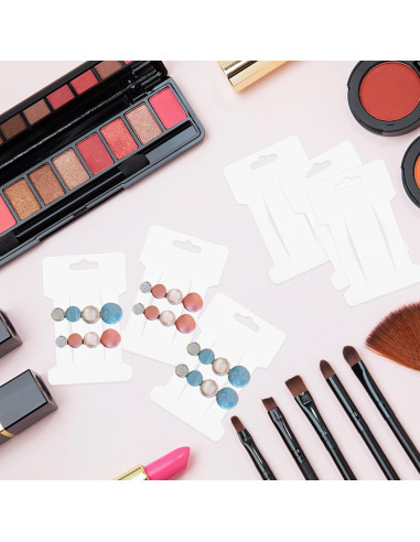 200 Tarjetas de Exhibición para Clips de Cabello 350gsm 10.8x7cm