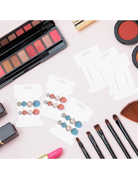 200 Tarjetas de Exhibición para Clips de Cabello 350gsm 10.8x7cm