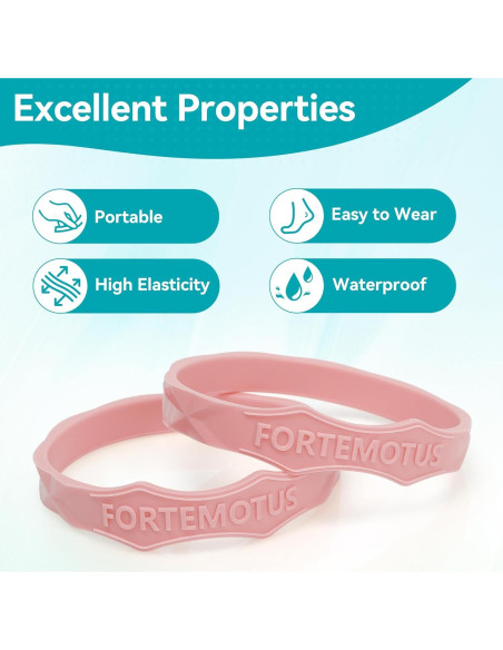 Correa de Soporte para Tendón Patelar FORTEMOTUS Rosa S/M