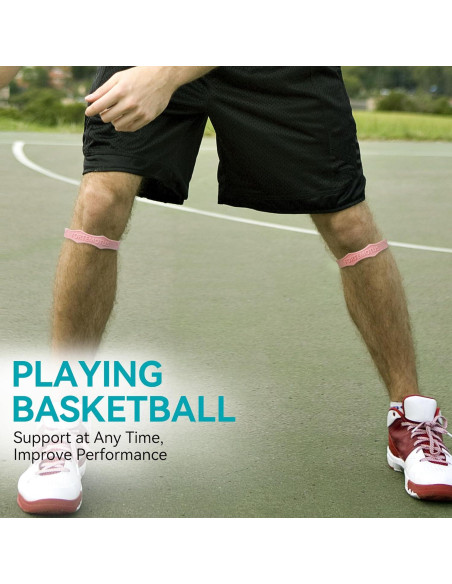 Correa de Soporte para Tendón Patelar FORTEMOTUS Rosa S/M