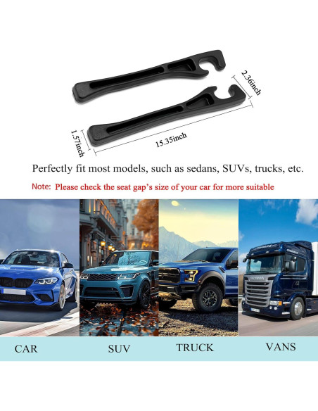 Relleno de Hueco para Asiento de Coche USSDE Estilo B - 2 Paquetes