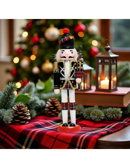 Cascanueces de Madera 30 cm Happy L - Decoración Navideña