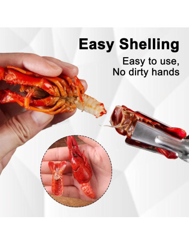 Kit de Pelado de Mariscos Giococo: Cangrejo y Camarones
