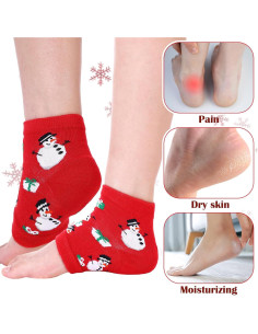 6 Pares de Calcetines Hidratantes Navideños Breathffy - Talla Única 2