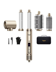 Secador de cabello Tqcir 5 en 1 con rizadores auto-enrollables