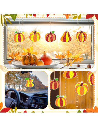 Kit de Manualidades Atrapa Luz RoundFunny 60 Piezas Otoño