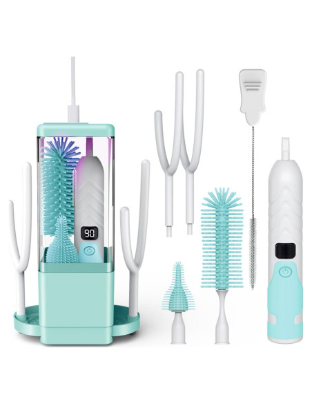 Limpiador Eléctrico de Botellas Vessena - Cerdas 360