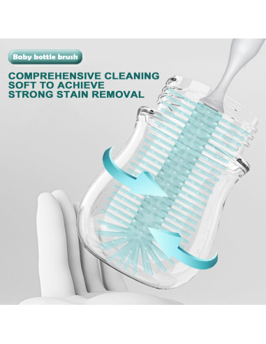 Limpiador Eléctrico de Botellas Vessena - Cerdas 360