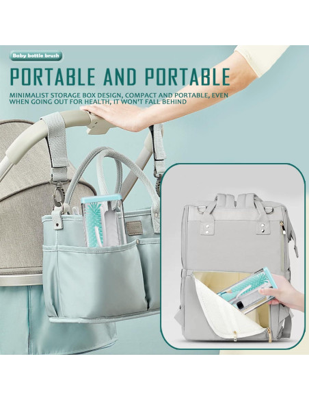 Limpiador Eléctrico de Botellas Vessena - Cerdas 360