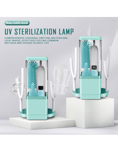 Limpiador Eléctrico de Botellas Vessena - Cerdas 360