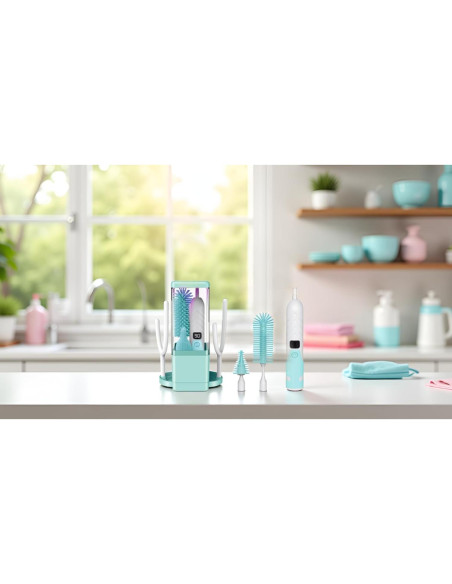 Limpiador Eléctrico de Botellas Vessena - Cerdas 360