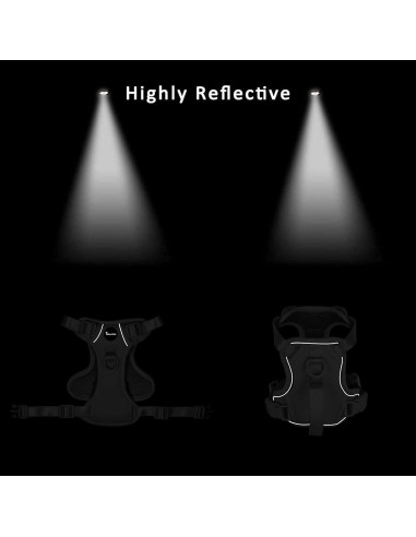 Arnés Chaleco para Perros Pequeños Petmolico Rosa Reflectante