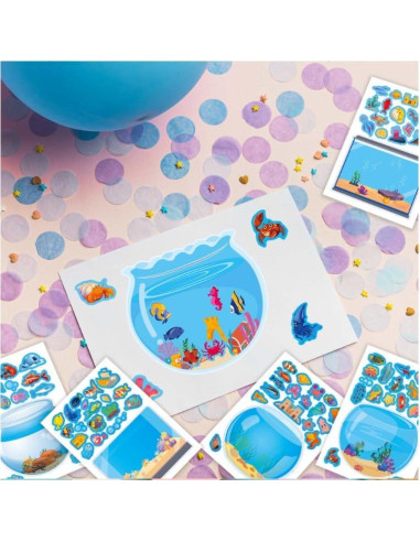 32 Pegatinas Acuario MARAI para 100 Días de Escuela - Manualidades