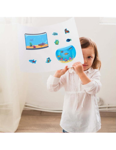32 Pegatinas Acuario MARAI para 100 Días de Escuela - Manualidades